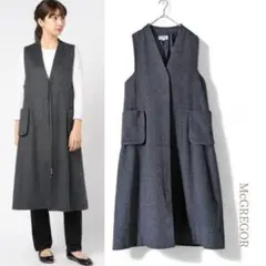 マックレガー／定価3.6万円 ロングジレとしても使える◎大人のジャンパースカート