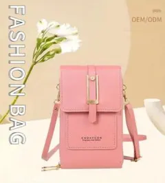 【送料無料★】スマホショルダー ショルダーバッグ スマホバック ピンク ★新品★