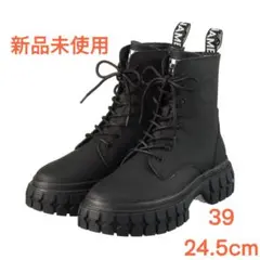 【新品未使用】ノーネーム 厚底 サイドロゴブーツ　24.5cm 靴のサムネイル