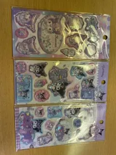 破格！クロミ　サンリオ　ウォーターシール　海外版限定商品　3点セット　新品未開封