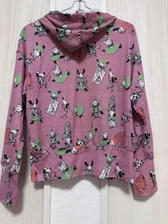 オレボレブラ アルベロベロ 総柄 ジップ パーカー ぶた キャンプ M〜L