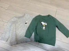 ユニクロ　トレーナー　カットソースウェット　トップス　90 スヌーピー