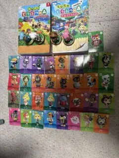 どうぶつの森 アミーボフィギュアとカードセットとザ・コンプリートガイド