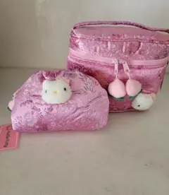 HELLO KITTYハローキティ 中華シリーズ バニティケース　ケショウポーチ