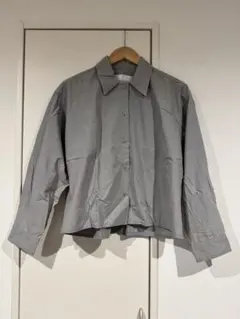 MY__ 長袖シャツ グレー コットン