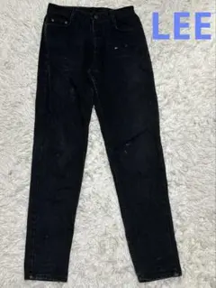 LEE ブラックデニムダメージ