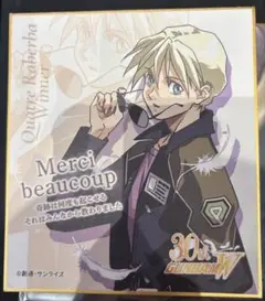 カトル　入場　特典　ミニ色紙　新機動戦記ガンダムW Endless Waltz