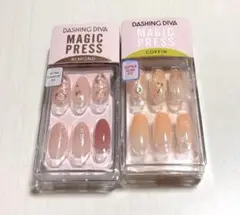 新品未開封　DASHING DIVA マジックプレス ALMOND COFFIN