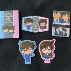 名探偵コナン　工藤新一　毛利蘭　ステッカーセット