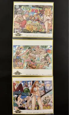 ワンピース 麦わらストア サマーフェア 特典 ミニ色紙風 イラストカード