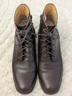 REGAL ダークブラウン レースアップ本革ブーツ 25