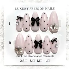 #01 ネイルチップオーダー 量産型 ワンホン フレンチガーリー y2k ドット