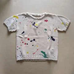 タグ付新品未使用　Bobo Choses & Babaa 半袖ニット 8/9yのサムネイル