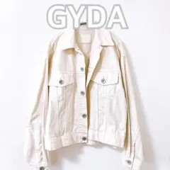 GYDA ジェイダ カラーケミカルデニムGジャン セットアップ アイボリー