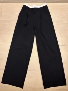 GU ダブルウエストワイドパンツ 350546