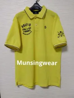 Munsingwear ゴルフ 半袖 ポロシャツ イエローのサムネイル