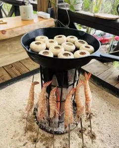 五徳、火鉢五徳、鉄製五徳、囲炉裏五徳、長火鉢五徳、鍋敷き、キャンプ用品 囲炉裏・火鉢用 五徳の販売