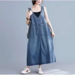 デニム レディース カジュアル ワンピース オーバーサイズ マタニティ ママ