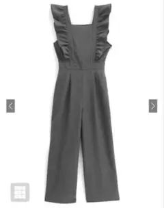 【美品】 バックリボンショルダーフリル オールインワン [dk1188] GRL