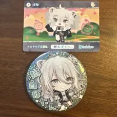 ホロライブ 5th 缶バッジ獅白ぼたん グッズ-バッチ】ホロライブ 獅白ぼたん×野郎ラーメン