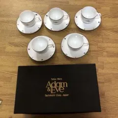 Adam & Eve コーヒーカップソーサー5セット