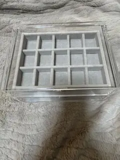 無印良品 重なるアクリルケース2段 ジュエリーケース