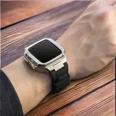 45mm アップルウォッチ ラグジュアリー お洒落 ラバーベルト