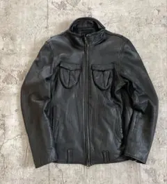 GABRIEL PARIS 牛革 シングルライダースジャケット - メルカリ