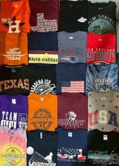 アメリカ直輸入古着 プリントTシャツ メンズ　100枚セット フリマ @99 アメリカ直輸入古着 プリントTシャツ メンズM以下100枚セット フリマ