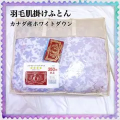 カナダ産 ホワイトダウン 羽毛肌掛けふとん