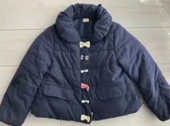 petit main リボンダウンジャケット コート 110