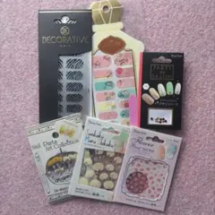 ネイルシール・パーツ・フィルム　新品6点セット