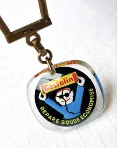 フレンチキーホルダー　ブルボン　60s Castolin ヴィンテージ　職人の姿のサムネイル