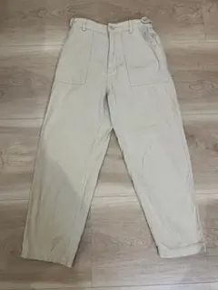 Lugnoncure パンツ ズボン ホワイト 白 コーデュロイ 秋 冬 M