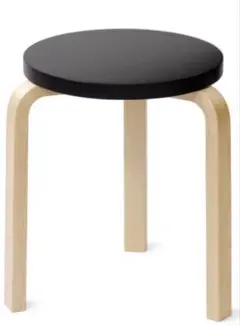 Artek STOOL 60 スツール 3本脚 バーチ材 座面（ブラック）