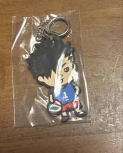 ● ハイキュー!! 黒尾鉄朗 ラバーキーホルダー　まげまげマスコット
