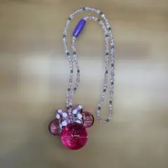 ディズニー　ミニーマウスライトネックレス