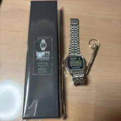 即完品　ポパイカメラ　腕時計　ポパイ時計　チープデジタルウォッチ　シルバー