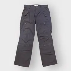 90s　オールドサーフ　PIKO　カーゴパンツ　極太　ドローコード　2way　黒 90sオールドサーフPIKOカーゴパンツ極太ドローコード2way黒