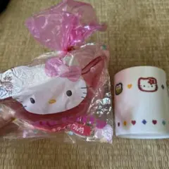 最終価格//平成レトロ　ハローキティ キティボウル付 マグカップ　サンリオ