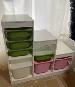 直接引取☆イケア TROFASTトロファスト 2台 おもちゃ収納 IKEA - メルカリ
