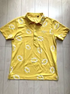 キャロウェイ メンズ 半袖ポロシャツ ゴルフ 黄色 L