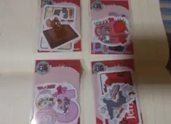 トムとジェリー ステッカー 4枚セット DARSセブンイレブン