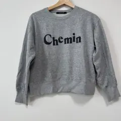 Lugnoncure グレー Chemin刺繍 トレーナー