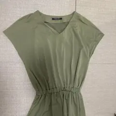 INGNI オリーブ色 ロングワンピース