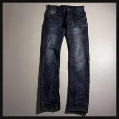 archive 00s Y2K デニムパンツ フェード 平成 ギャル M 美品