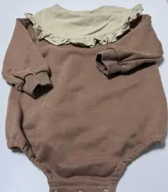 ロンパース フリル付き襟 サイズ73　韓国　輸入服
