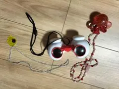 ディズニーランドのミッキーの望遠鏡とミニーちゃんのネックレス