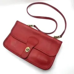 ★激レアモデル★OLD COACH ダブルホック ショルダーバッグ ターンロック