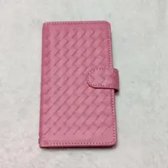 匿名配送✨iPhone13 Pro ケース 手帳型 ピンク 編み込み 可愛い